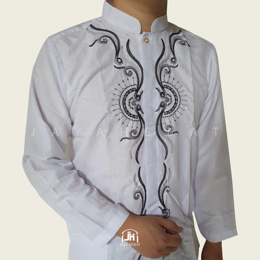 GROSIR BAJU KOKO BORDIR PANJANG MUSLIM