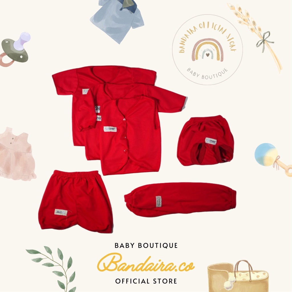Satu Set Stelan Baju Bayi Baru Lahir/New Born Merk Pipmim