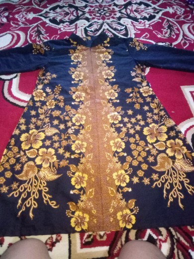 Tunik Batik Unggul Jaya Tunik Muslim Resleting Depan