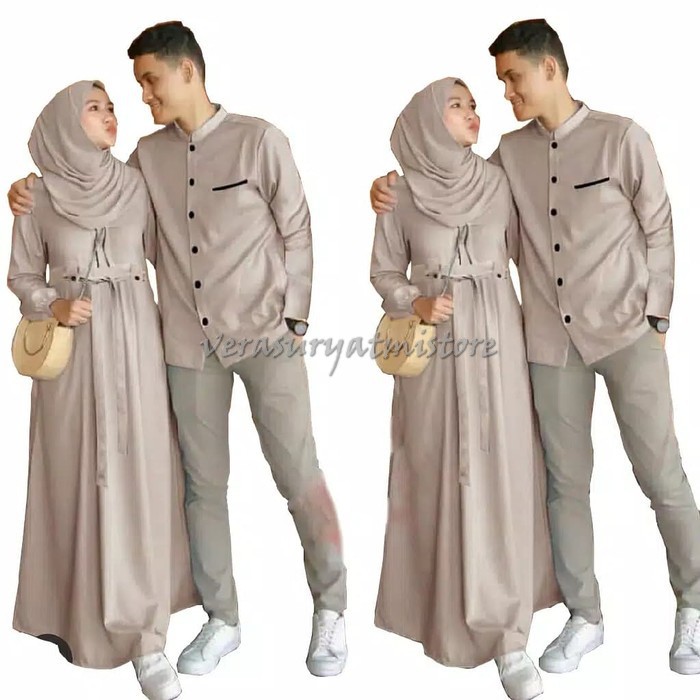 Nibras Couple Terbaru 2020 Gamis Kapel Nba 52 Koko Nsk 72 Kapelan RW178 Muslim Couple Emon Cp Fashi