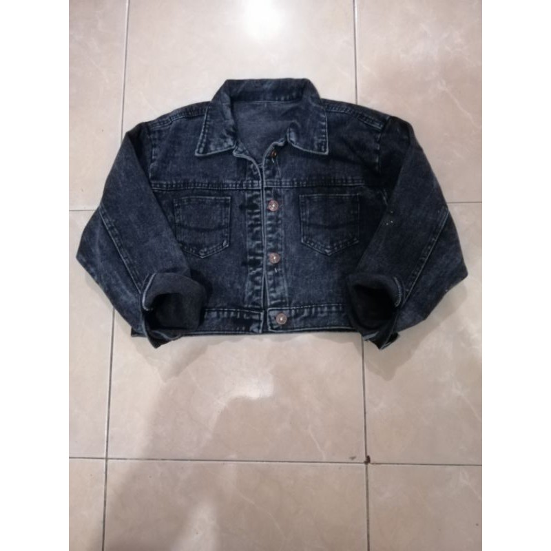 BISA COD JAKET JEANS CROP RAWIS BESTBSELLER