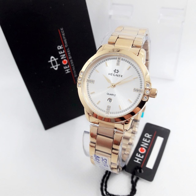 Jam tangan Hegner 5017 Gold Wanita