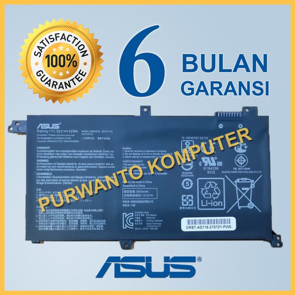 Original Baterai Laptop Asus VivoBook S14 S430UA-EB059T S430UA-EB018T S430UA-EB152T S430UA-EB224T S4