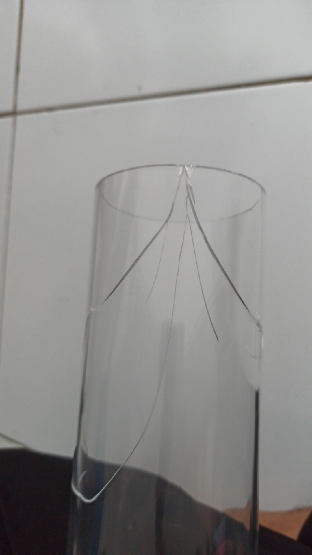 1pc Pipa Tabung Transparan Bahan Akrilik Ukuran 50 / 60 / 70 / 75 / 90mm 48 ~ 50cm