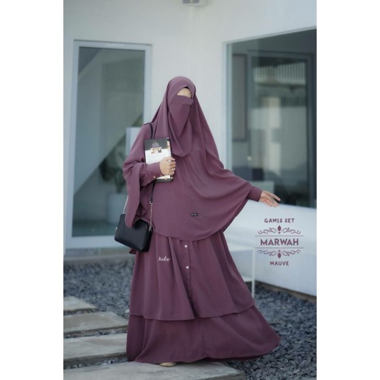 gamis set Marwah by azda .