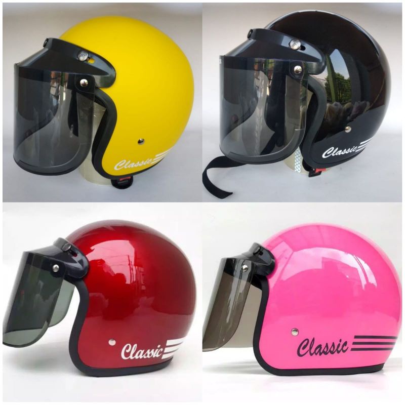 HELM BOGO CLASSIC GARIS TIGA (DEWASA)