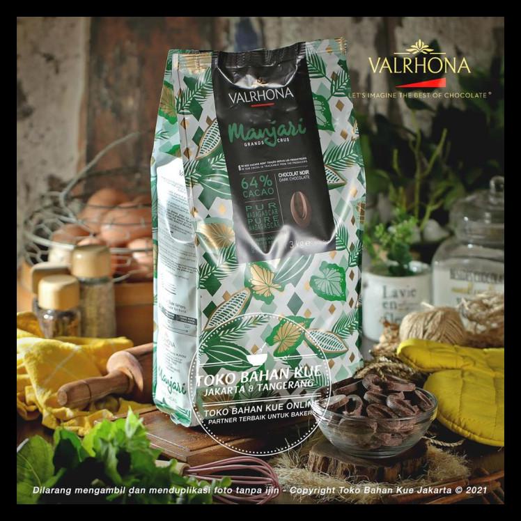 

Valrhona Manjari 64% Dark Chocolate Couverture 250Gr Cokelat Cocoa