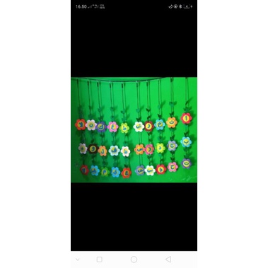 tirai flanel Hijaiyah huruf bolak balik murah bisa COD