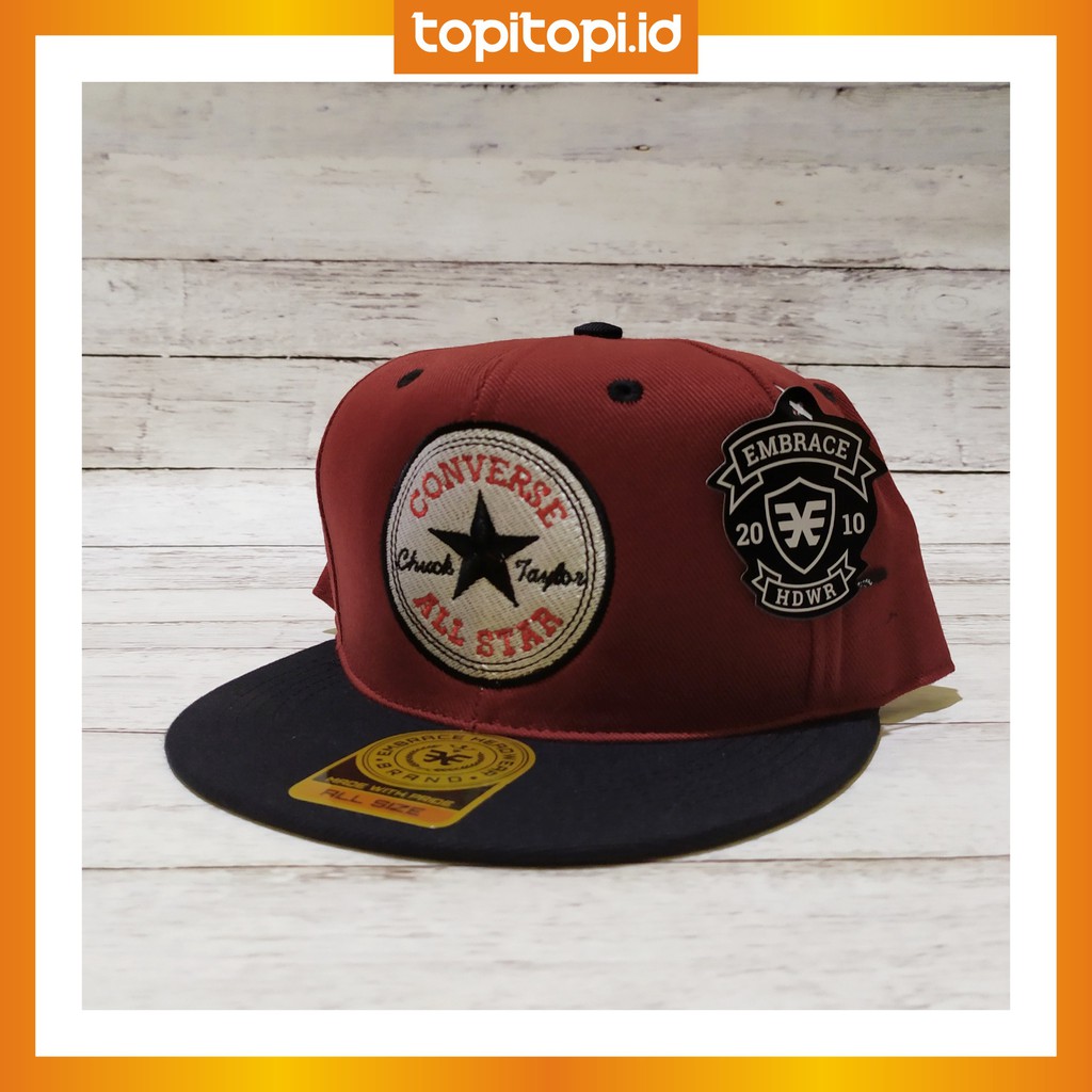 Topi Converse Snapback Kombinasi
