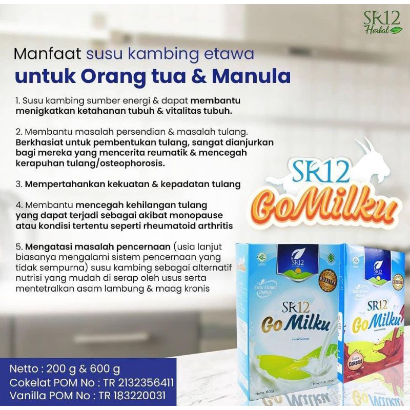 

Susu Kambing Go Milku SR12