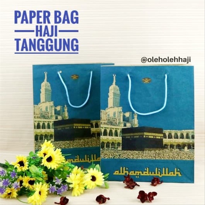 

(TERLARIS) Paperbag/Tas Kertas Ukuran Tanggung/Tas Souvenir/Oleh Oleh Haji Umroh