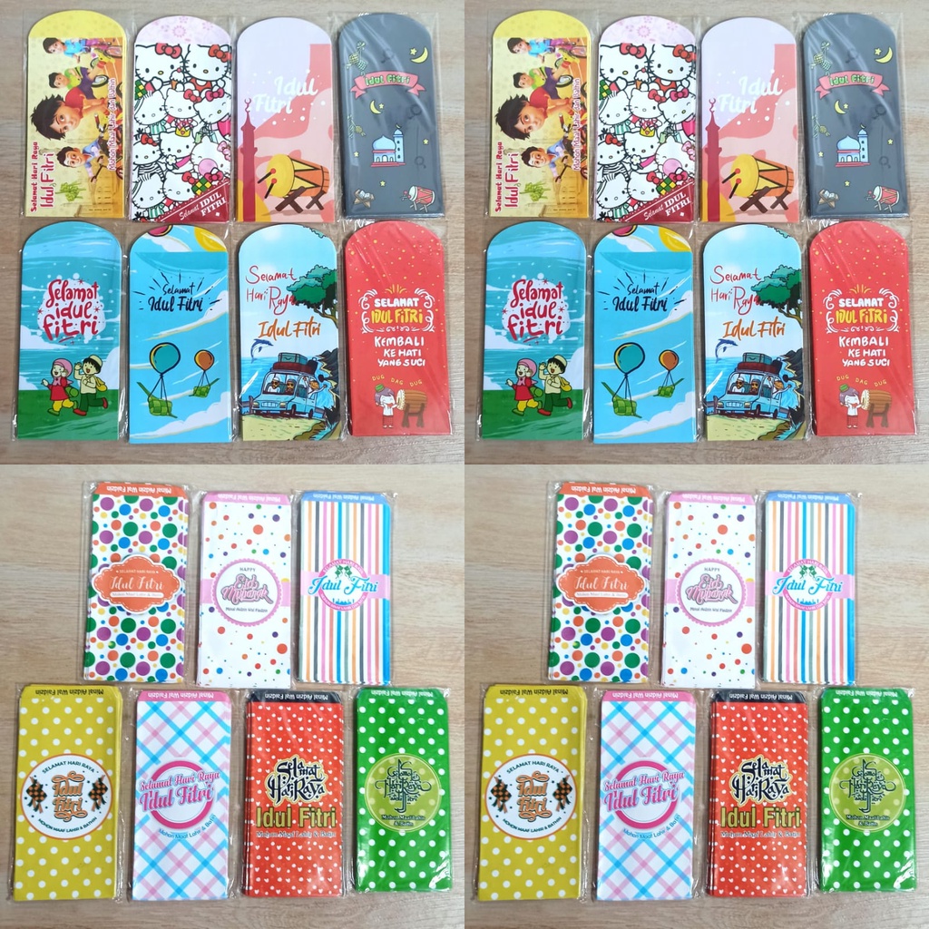 

Amplop LEBARAN panjang / Jumbo isi 10 Glossy uang tanpa lipat karakter