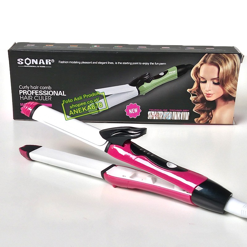 SONAR SN 293 CATOKAN CURLY 2in1 ALAT CATOK RAMBUT 2 In 1 MINI LURUS