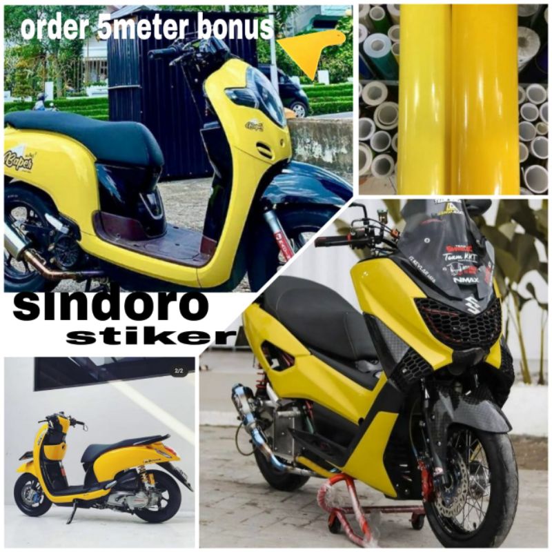 SKOTLET STIKER WARNA KUNING DOF/GLOSY SCOKLET MOTOR KUNING STIKER MOTOR KUNING SETIKER MOTOR KUNING 