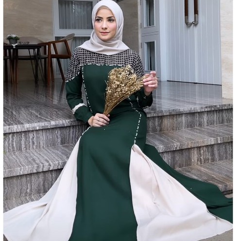Farina Abaya Dress by Javina Official Hijau