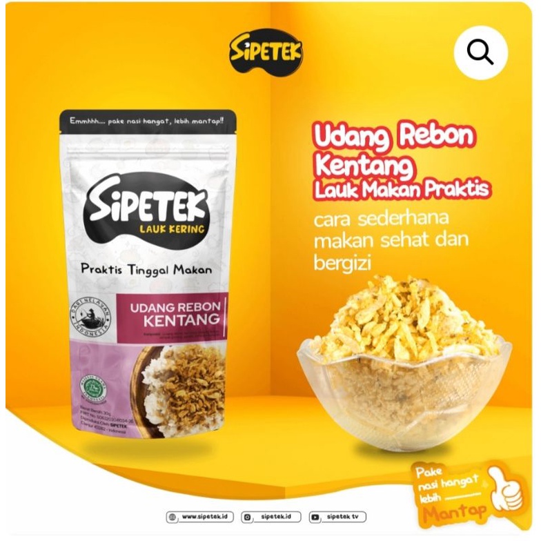 

sipetek crispy ikan | sipetek udang rebon kentang