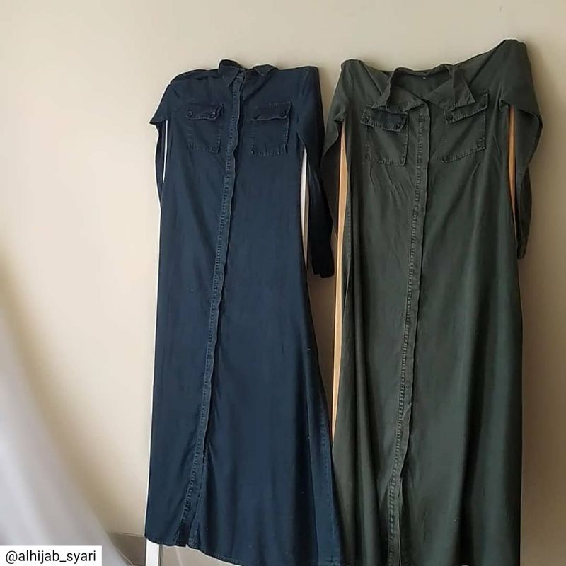 gamis denim abaya jeans