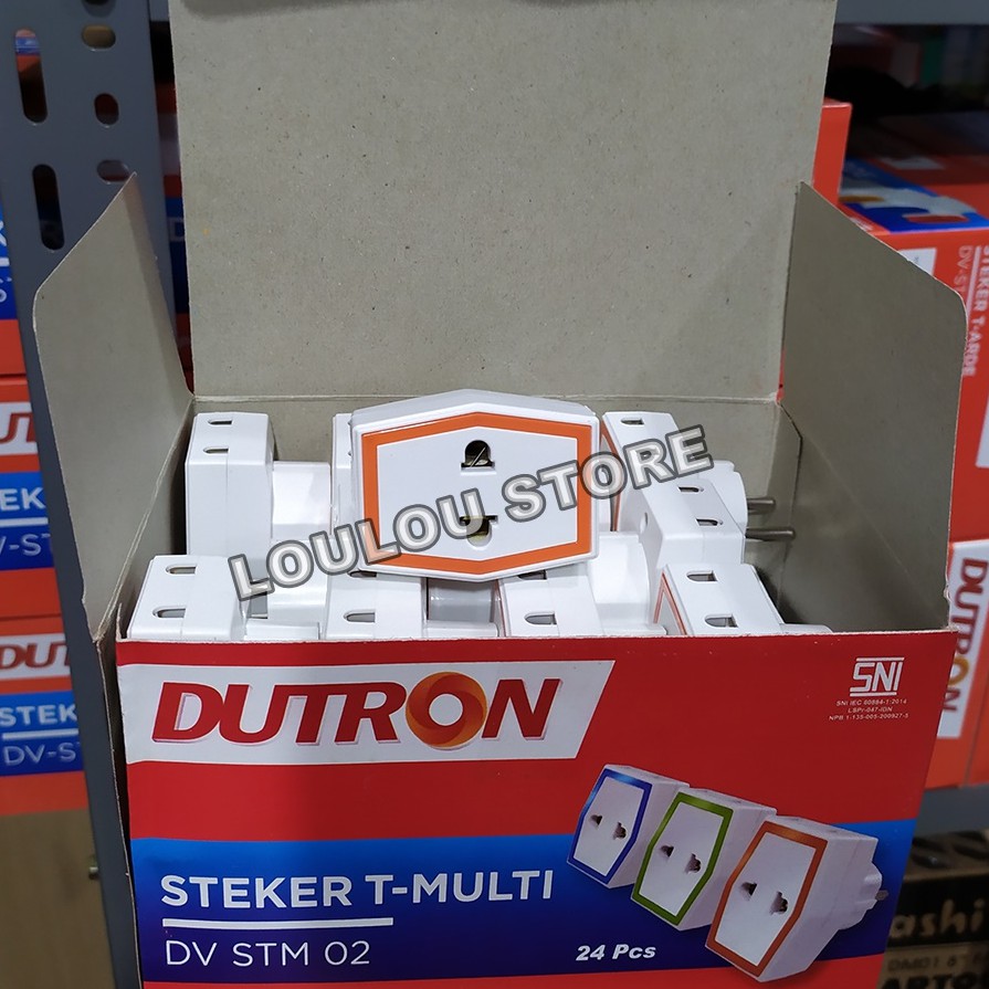 DUTRON Steker Arde T Multi Warna Colokan Cabang 3