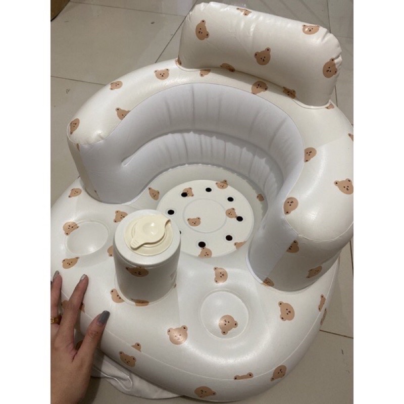 Some Sofa Tiup Multifungsi Bahan Pvc Untuk Bayi Mandi