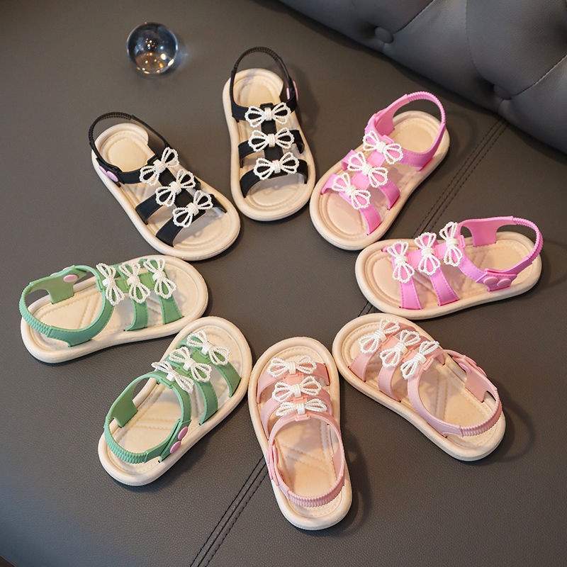 LittleAaron CUTIES RIBBON 688+3 Sandal Anak Perempuan Bahan Karet Model Lucu 2-5 Tahun Import Sport Termurah Sendal Bayi Anak Cewek Cowok