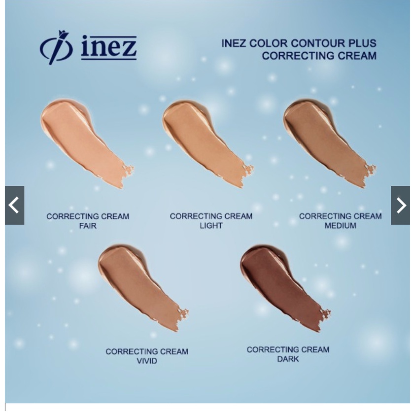 Inez Color Countour Plus Correcting Cream (kemasan baru) 20 GR