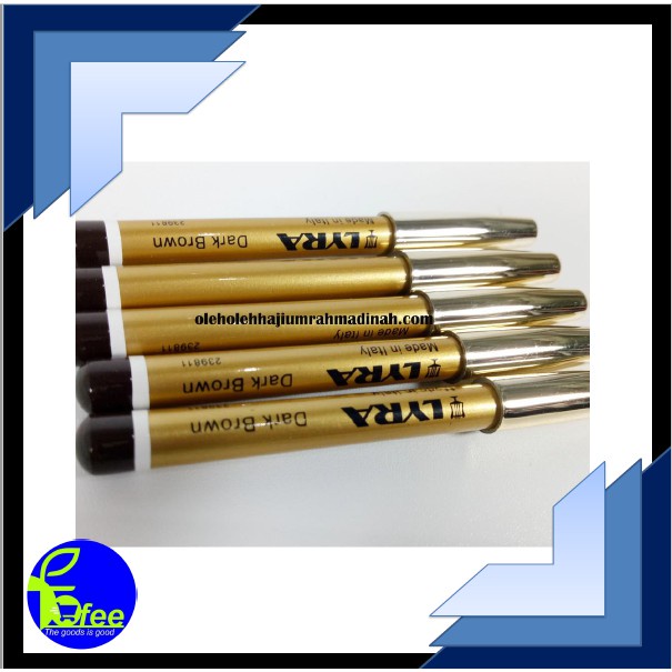 [LOCAL] - Pensil Alis LYRA GOLD Varian Coklat dan Hitam Kode PA4