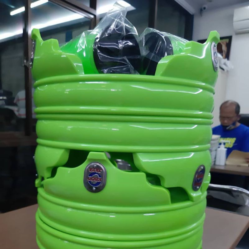 Tebok pvc ebod strong batman polos untuk sangkar lovebird