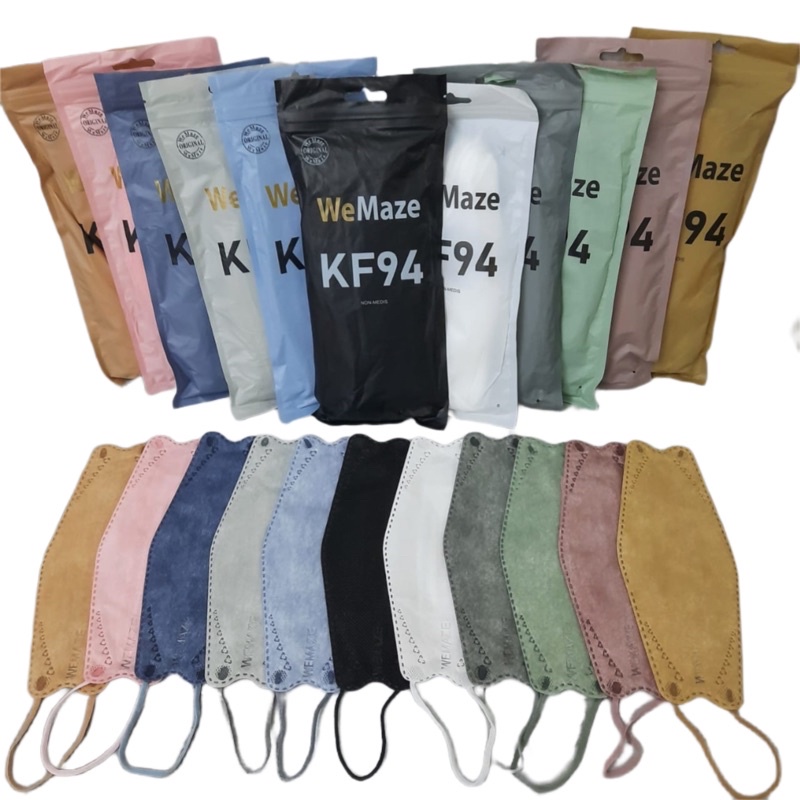 KF94 WeMaze Warna 4ply | Masker KF94 We Maze Earloop 10's