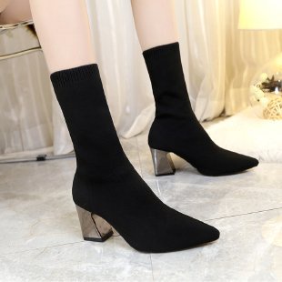 [DUNIA FASHION] Sepatu Boots Wanita Heels Korea Import Premium Quality DF 538