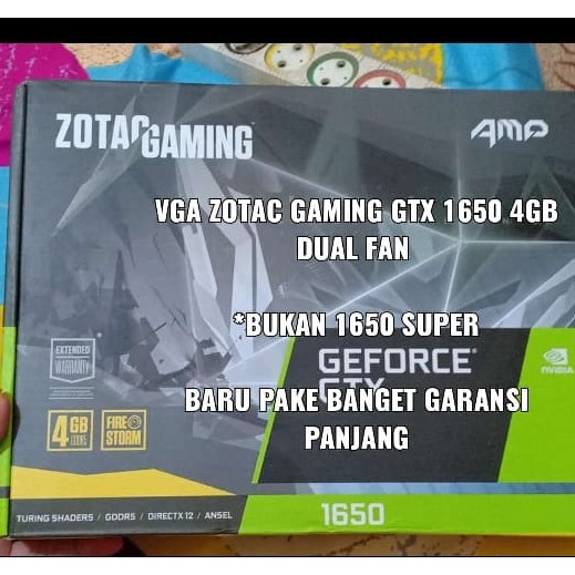 Zotac Geforce GTX 1650 amp