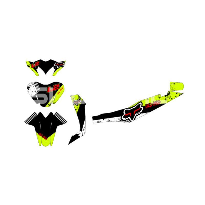 decal supra 125 Full custom doff/glossy