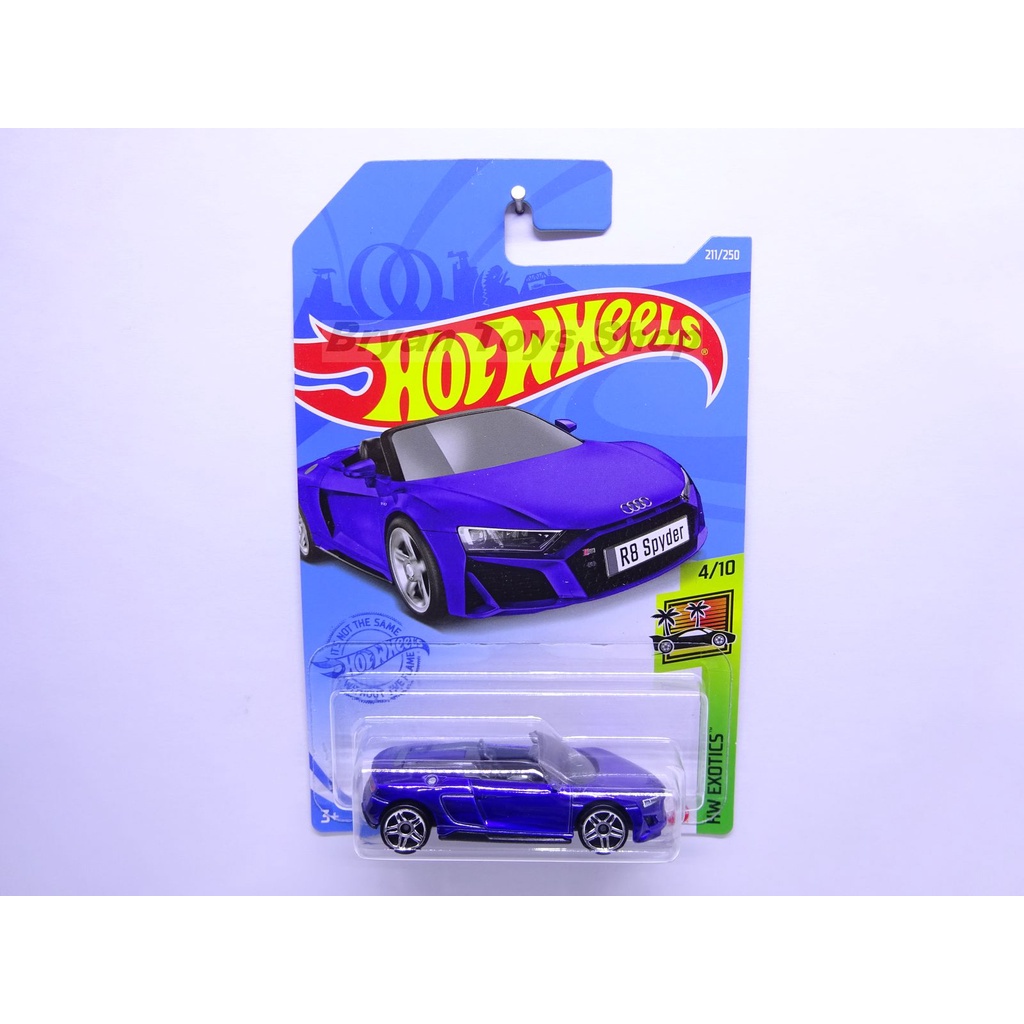 Hot Wheels 2019 Audi R8 Spyder Biru