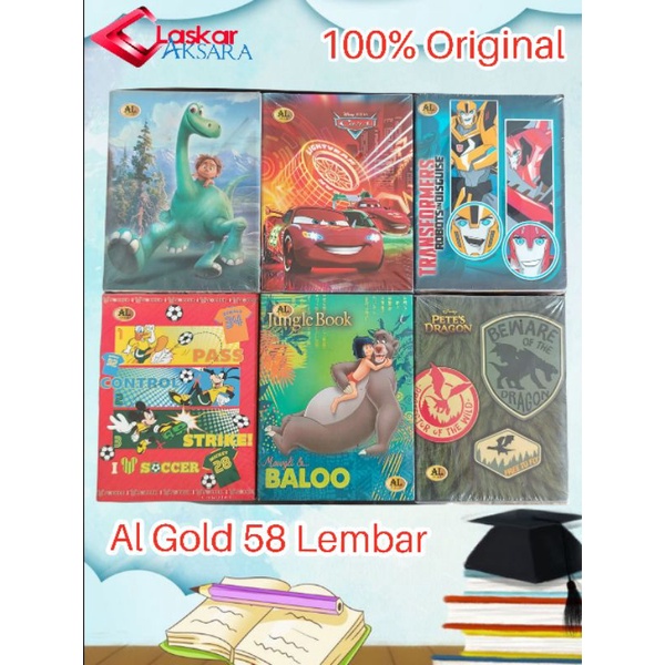 

Buku Tulis Al Gold 58 Lembar