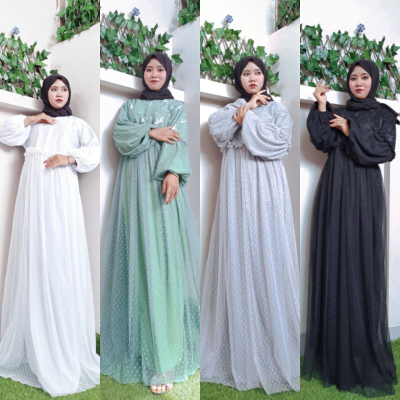 Gamis tile bisa REQUEST Ukuran JUMBO Gamis brukat Gamis Farasya Gamis Brokat Gamis Busui