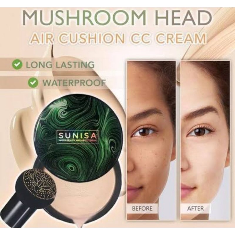 SUNISA MUSHROOM HEAD AIR CUSHION CC CREAM 100% ORIGINAL