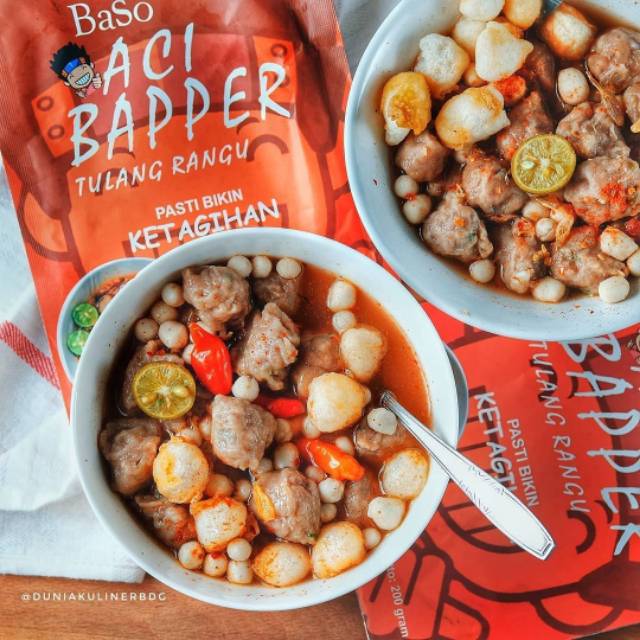 

BASO ACI BAPPER & Cilok Bapper Sambal Mercon