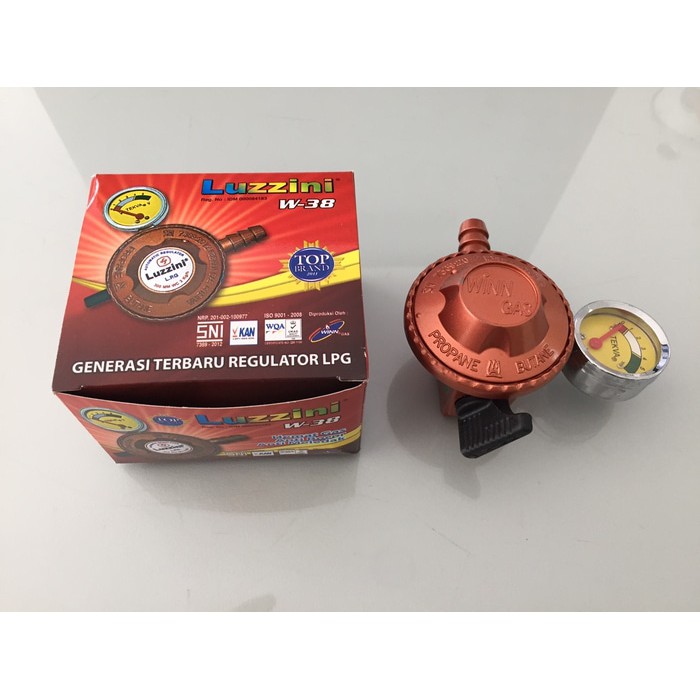 LPG Regulator Kepala Gas Winn Gas W38 Luzzini Ber SNI, ISO