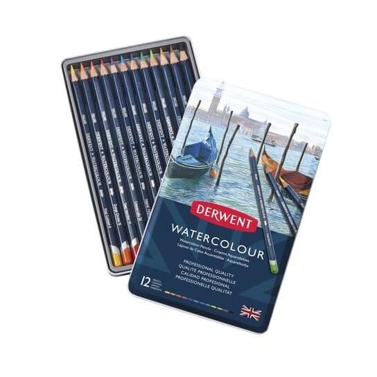 

Pensil Warna Derwent Water Color 12 warna