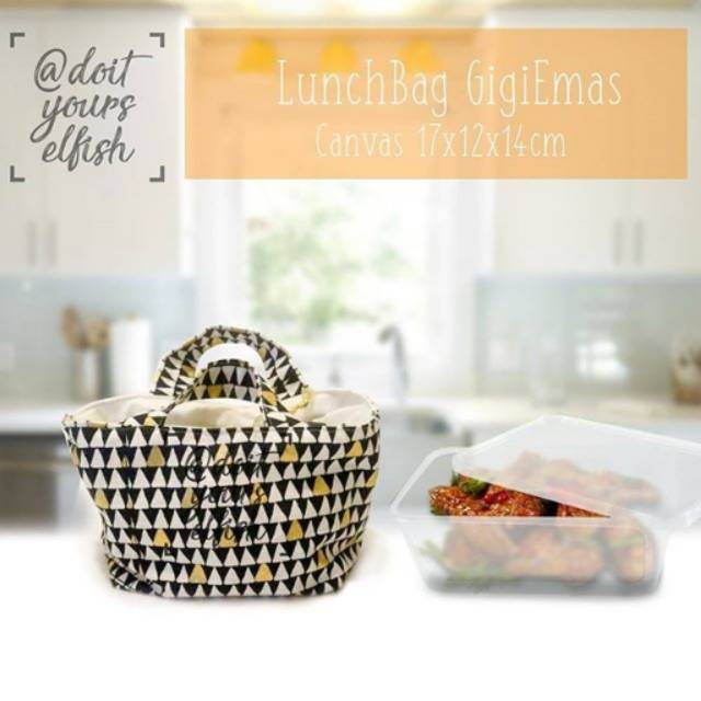 Lunch Bag Gigi Emas