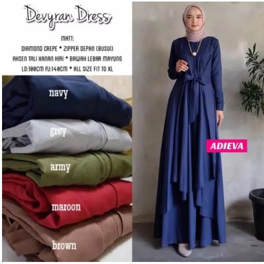 BAJU GAMIS WANITA BUSUI BAJU CEWEK MUSLIMAH DEWASA POLOS GAMIS RIZKI