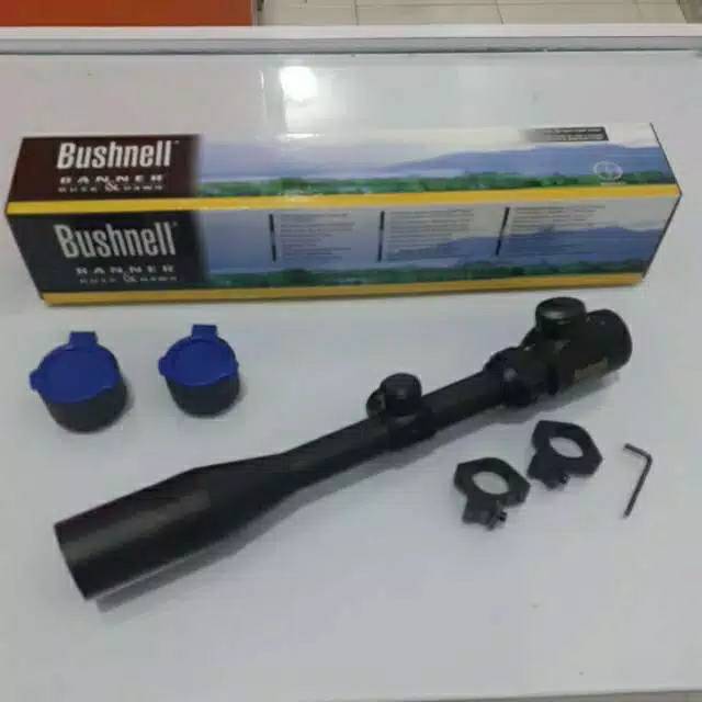 Teleskop Bushnell 3-9x40 RGB Tutup Flip + Sunhide