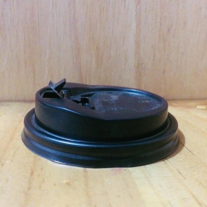 Lid Paper Cup Hot 8 oz | Hitam
