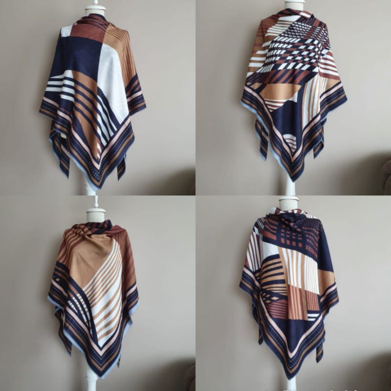 jilbab segiempat jumbo 140 cm/feyza inci scarf