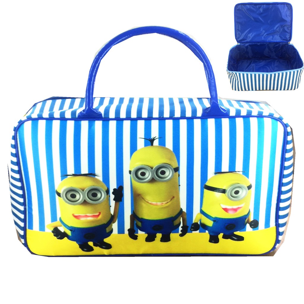 PROMO TERMURAH + FREE ONGKIR !!! Tas Travel Kanvas Minion Stuart JUMBO