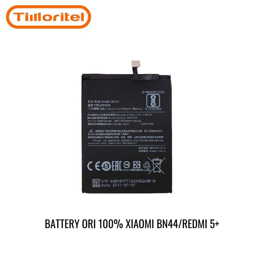 BATTERY BATERAI BATRE ORI 100% XIAOMI BN44 / REDMI 5+