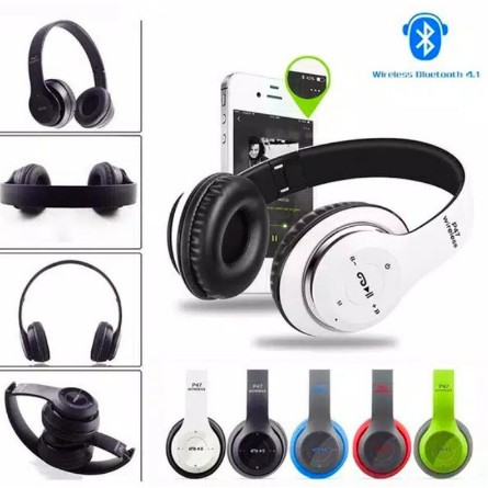 P47 Headphone Bluetooth Gaming Earphone Bluetooth Suara Jernih Dan BASS Kencang Headset Wireless