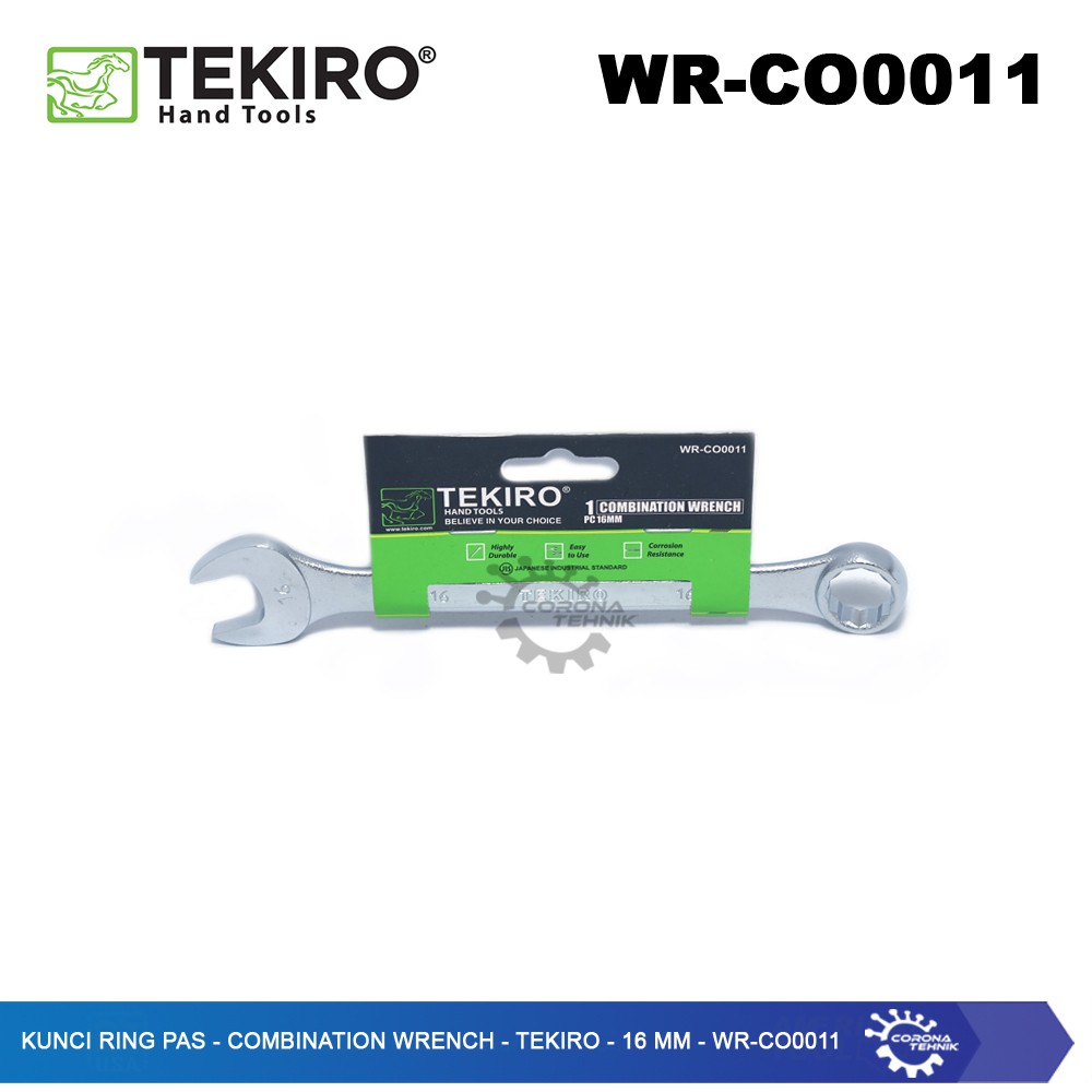 WR-CO0011 - Kunci Ring Pas - Combination Wrench - Tekiro - 16 mm