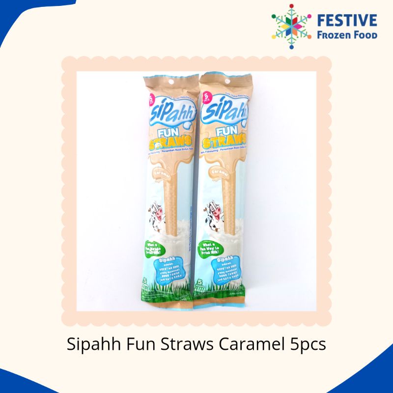

Sipahh Fun Straws Caramel 5pcs