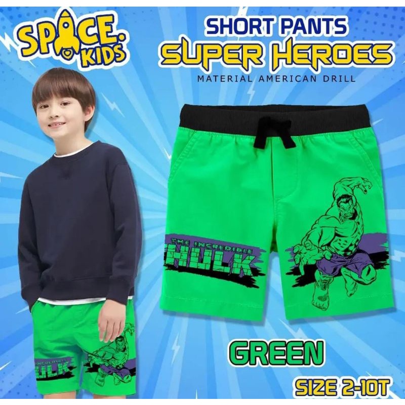 SHORT PANTS SUPER HEROES SPACEKIDS