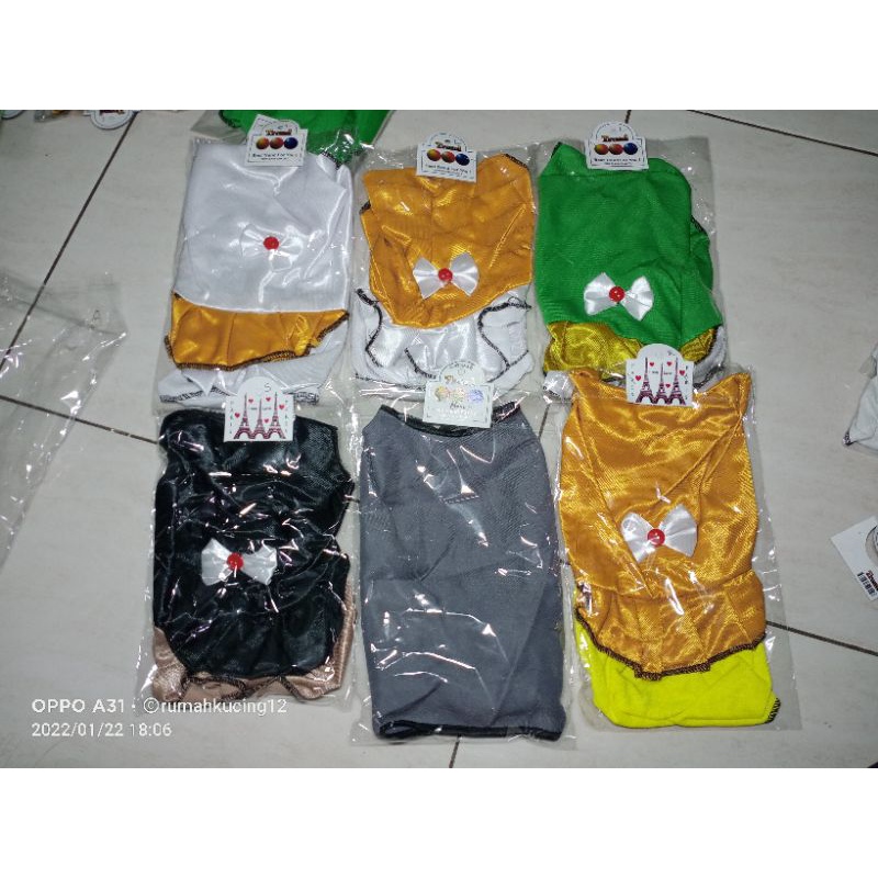 baju kucing /baju kucing murah / baju kucing rok berpita